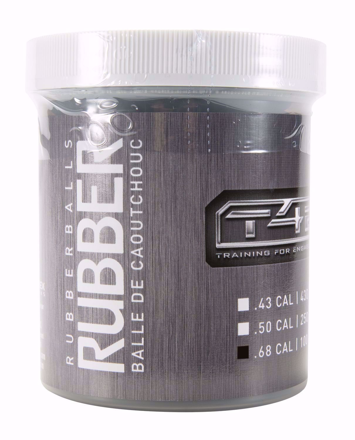 T4e Rubber Balls .68 Cal -black- 100 Ct 