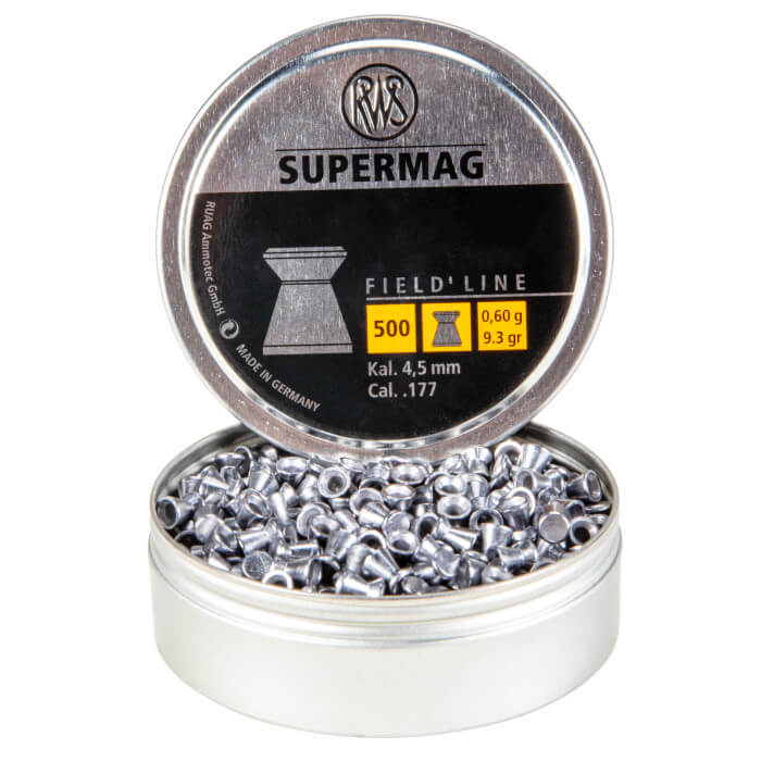 RWS SUPERMAG .177 Airgun Pellets 500 Count Tin : Umarex USA | Umarex USA