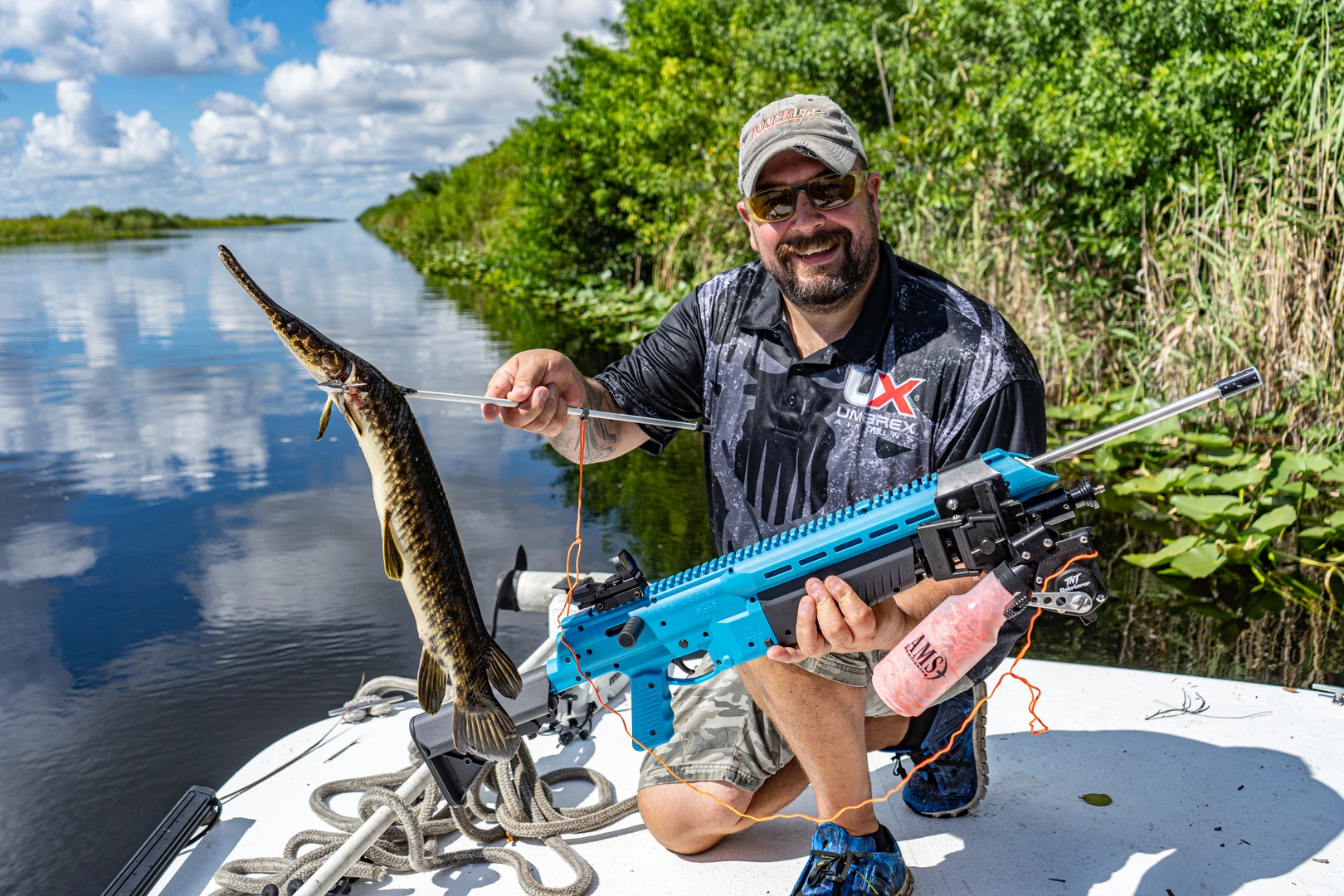 Corey Brossman with a fish one the Umarex FISHR's arrow